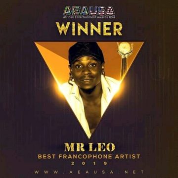 Mr.Leo wins best francophone artist at the African Entertainment Awards USA.