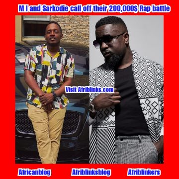 MI Abaga and  Sarkodie call off their $200,000 rap battle