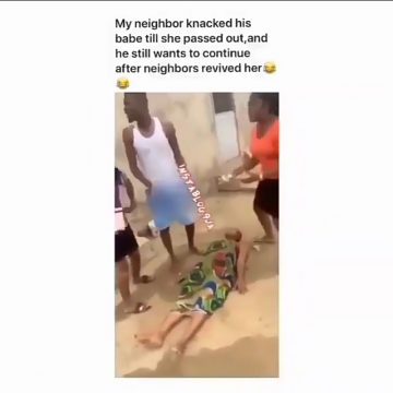 HOT:A Young Lady collapses after 3 hours of Sex with her Boyfriend (Watch video)