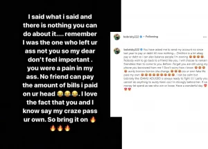 Tonto Dikeh, Kemi Olunloyo and Bobrisky on an Instagram drama