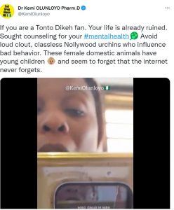 Kemi Olunloyo Mocks Tonto Dikeh Fans.png